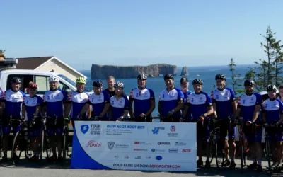 Le Tour cycliste des policiers du SPVM amasse 45 380 $ pour le Défi sportif AlterGo