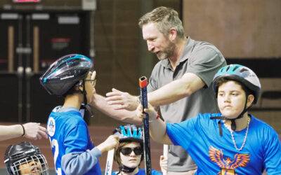 Hugues Trudel, directeur d’école et entraîneur de hockey balle
