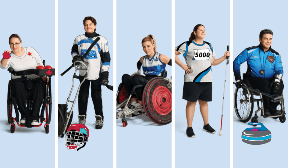 Les 5 athlètes ambassadeurs et ambassadrices .